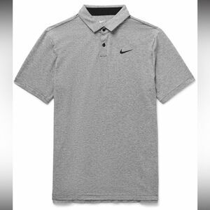 Nike Men's Dri-FIT Tour Heather Grey Golf Polo Activewear Size XLarge